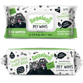 Bugalugs Biodegradable Pet Wipes 110pk