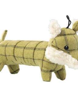 House of Paws Tweed Fox Dog Toy